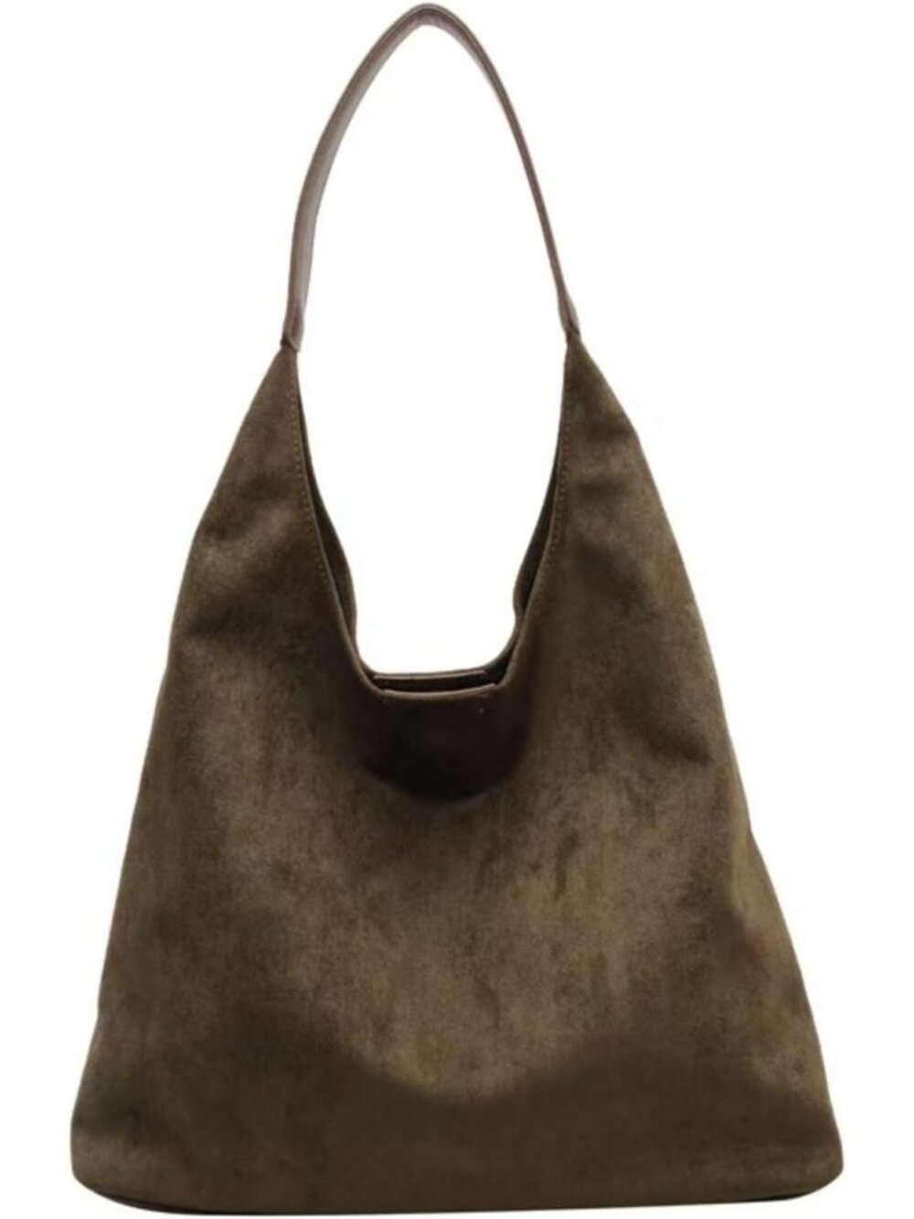 Suede Hobo Bags for Women - Retro Slouchy Office Shoulder Top-handle Tote Handba